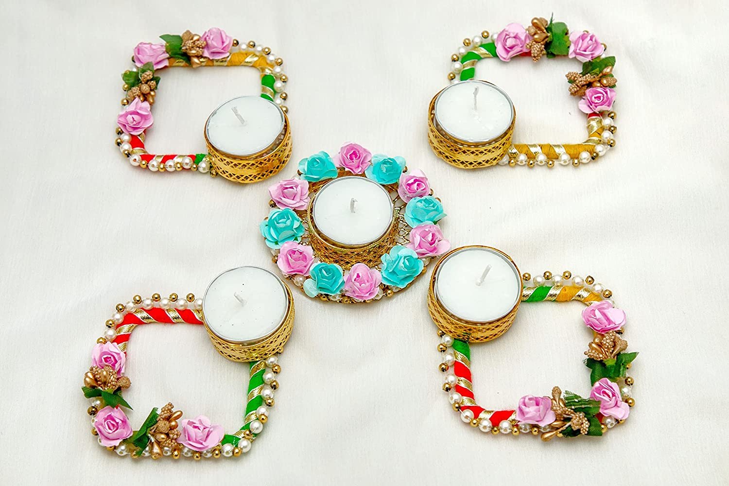 Embellished Diwali Diyas
