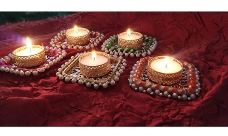 Festive Pearl Decor Trays