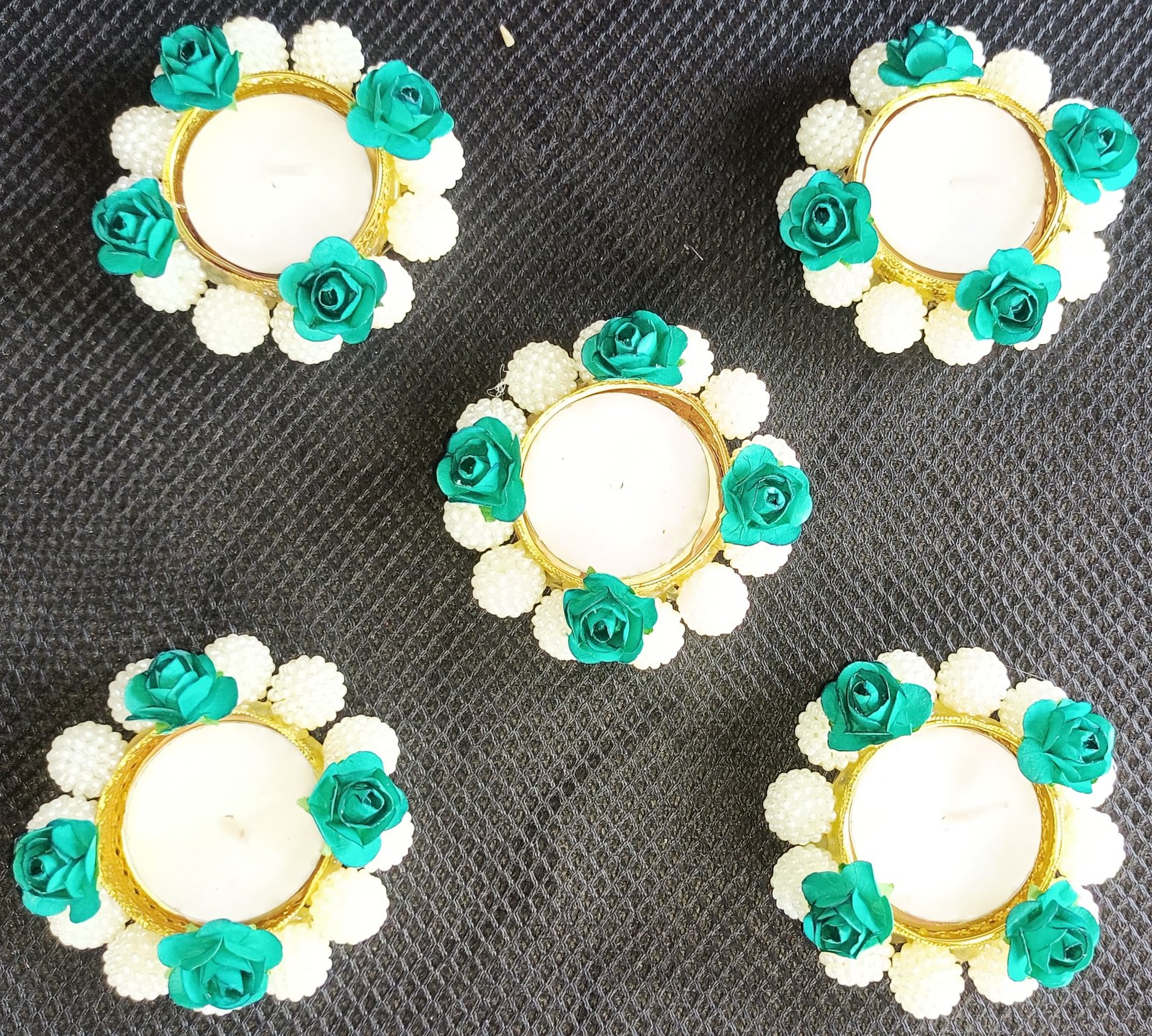 Sapphire Bloom Tealights