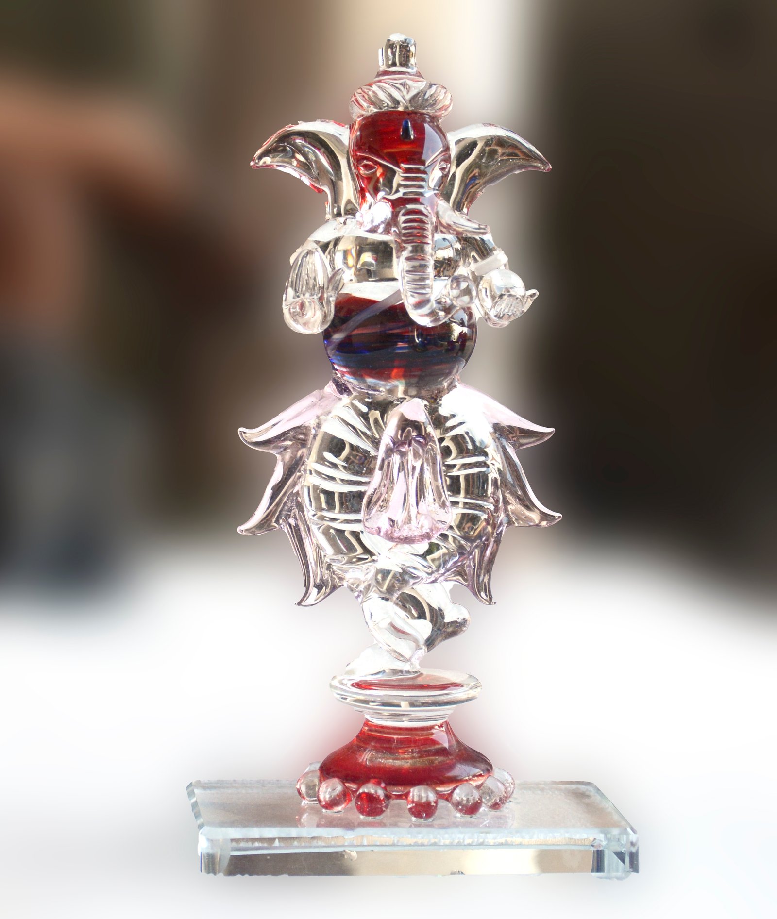 Crystal Ganesha Stacked Figurine